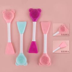 双頭マスクブラシ専用泥膜ブラシ塗布マスクシリコンブラシ洗顔クリーナー泥膜ツール化粧ブラシ