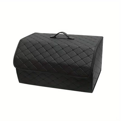 Car Storage Box Multifunctional Trunk Storage Box Car Storage Box Car Foldableable and Removable Storage Box (Car storage bag/box) - black-black-line-extra-large-653030cm