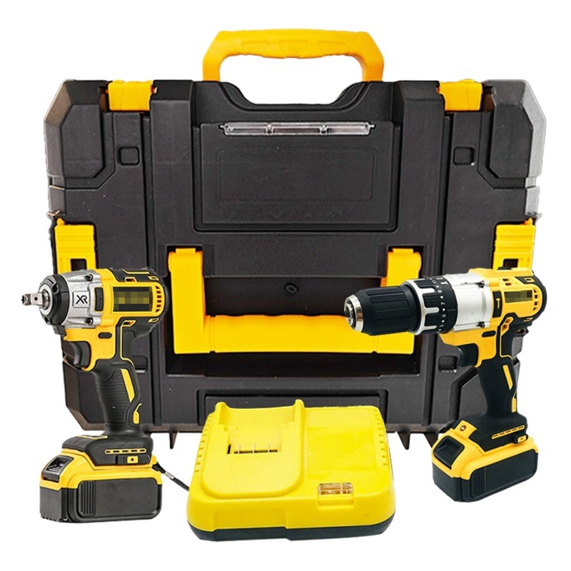 Taladro eléctrico sin escobillas amoladora angular destornillador llave eléctrica de litio taladro eléctrico taladro de impacto herramienta eléctrica traje herramienta traje