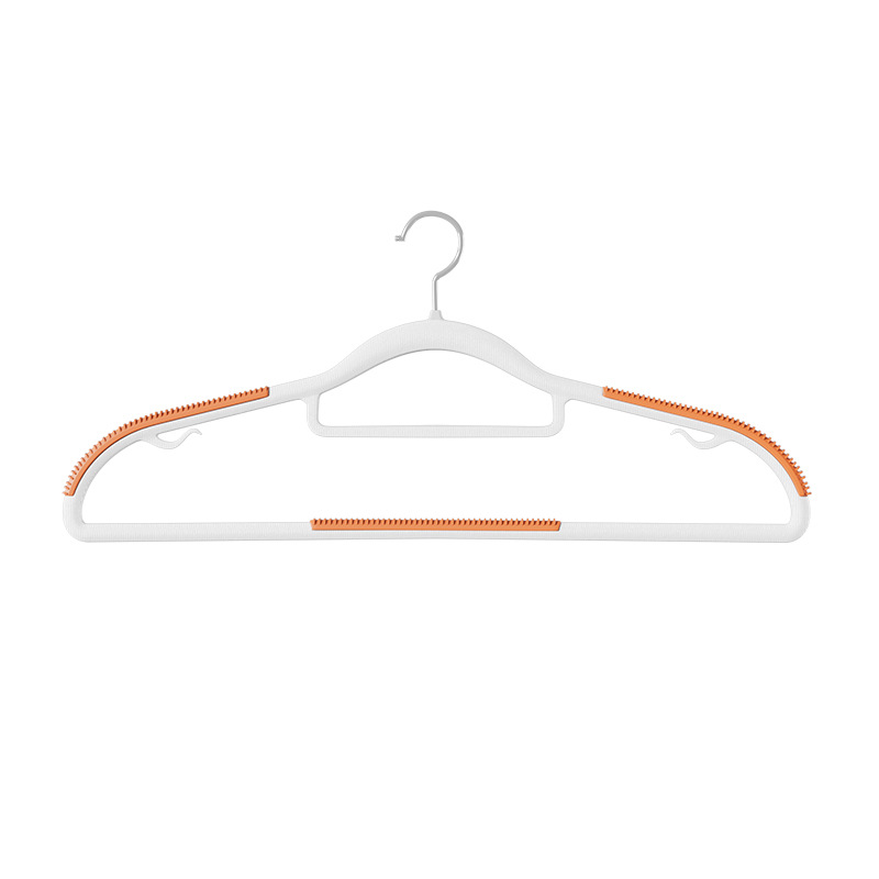 Percha sin costuras antideslizante para el hogar esquina a prueba de hombros estante de secado de plástico soporte de ropa de doble propósito