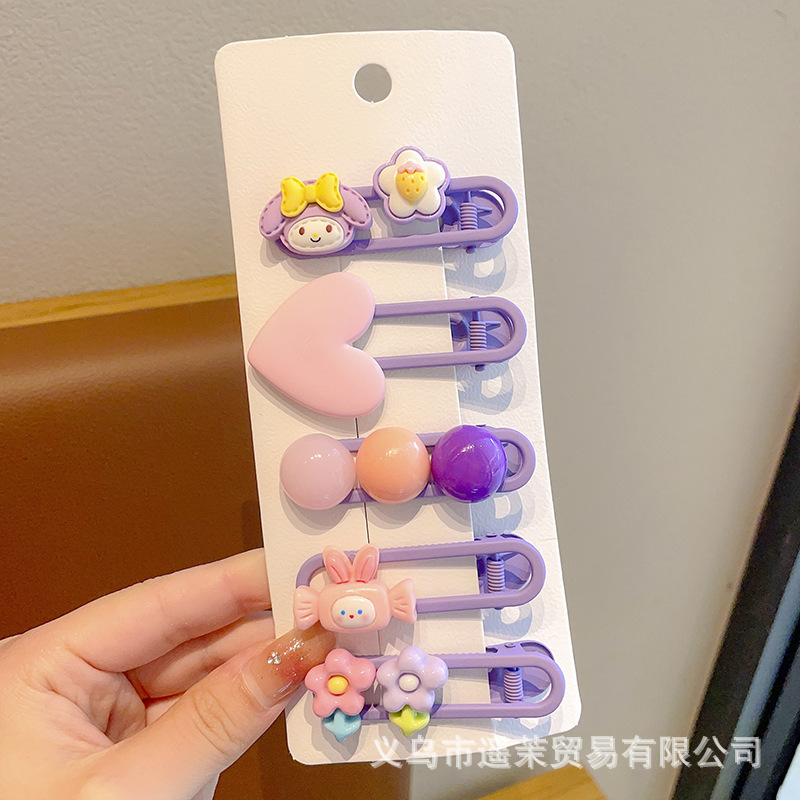 多巴胺儿童发夹女前额刘海夹鸭嘴夹头饰发卡碎发侧边卡子发饰夹子|undefined