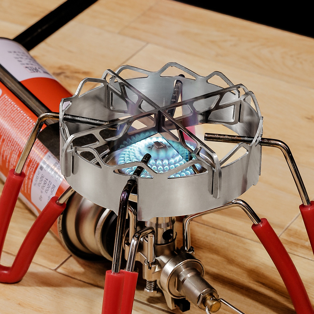 soto-310燃气炉防风圈防风聚火节能罩十字支架不锈钢煤气灶防风圈