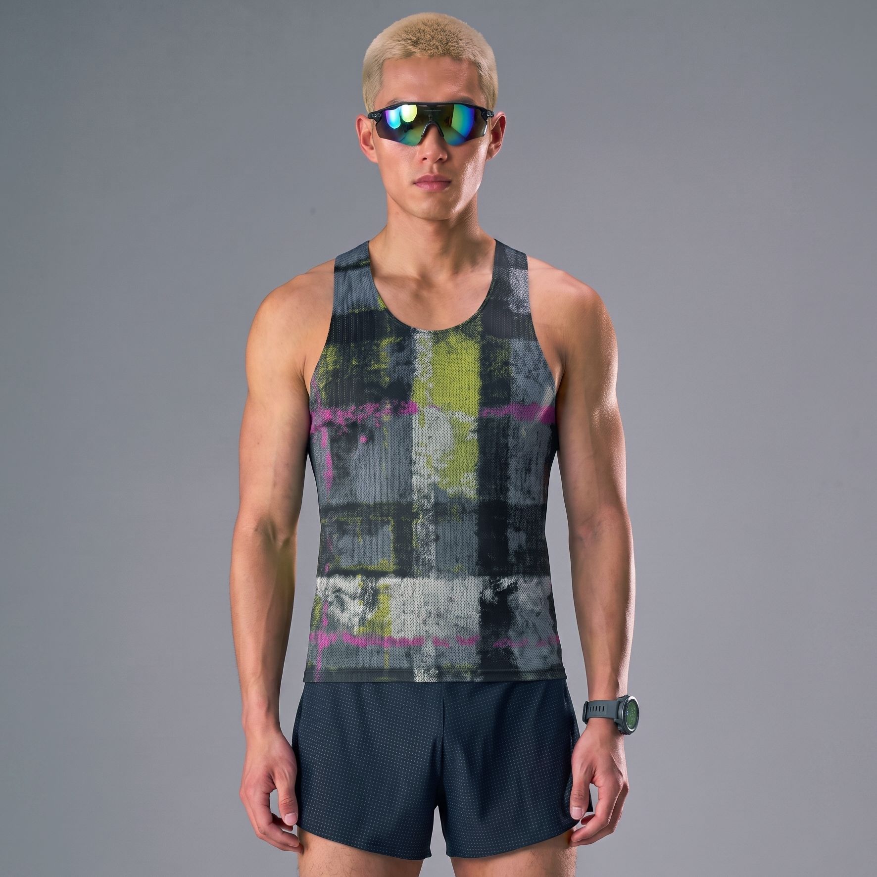 2026 New Model 5A Antibacterial Quick-Dry Men's Vest, Mesh Breathable Sweat-Wicking Basketball Sports Sleeveless Fitness Summer Thin Version