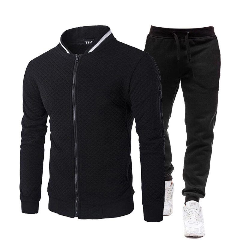 Men's Long Sleeve Women's Hoodies Sets Preppy Style Color Block display picture 3