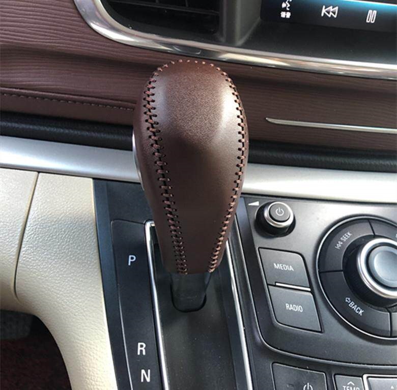 11-17 Buick GL8 25S genuine leather gear shift knob cover, gear shift lever cover, gear shift sleeve, gear position leather cover