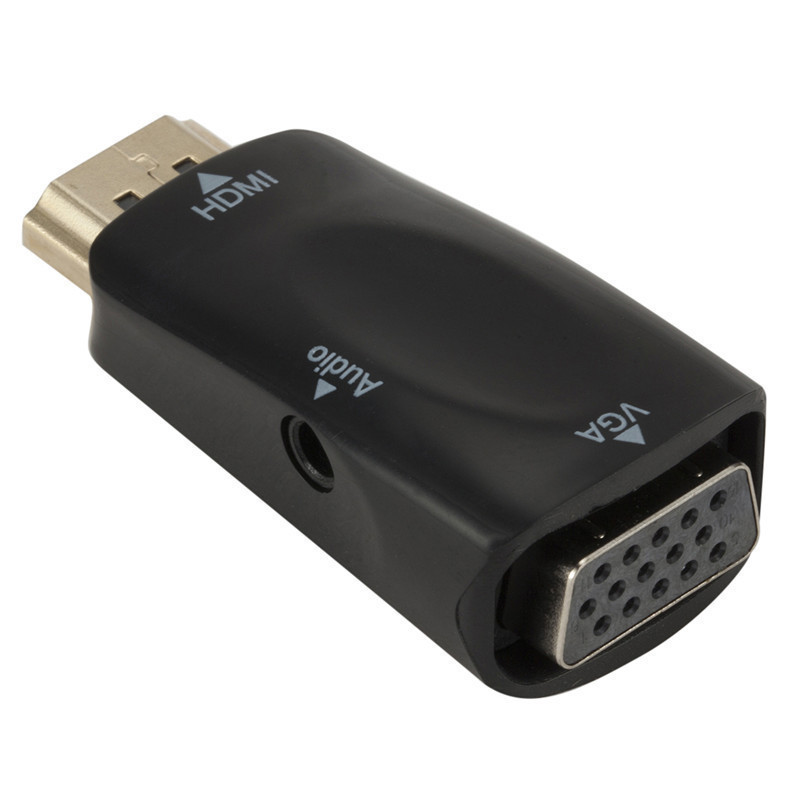 HDMI メス - VGA オス アダプター コンバーター (オーディオ プロジェクター付き) 高解像度コンピューター ディスプレイ セットトップ ボックス HDMI|undefined