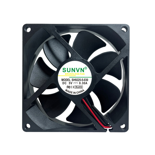 SUNVN 9025 9225 DC fan 12V fan 24V oil-containing ball silent power supply cooling fan 9cm