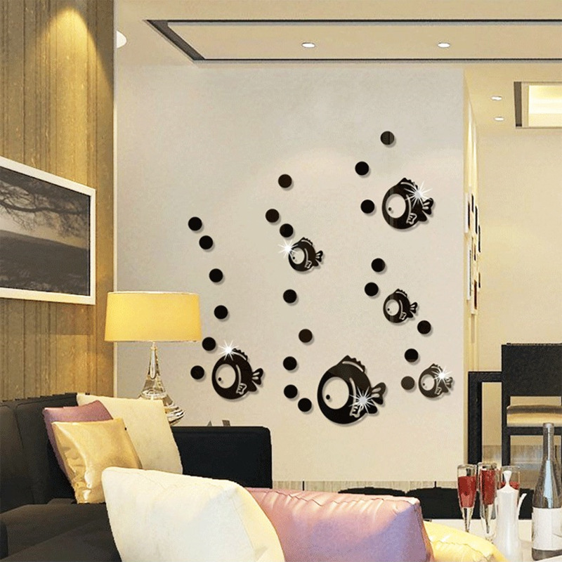 Acrylic modern and minimalistic sofa for bedroom on wall