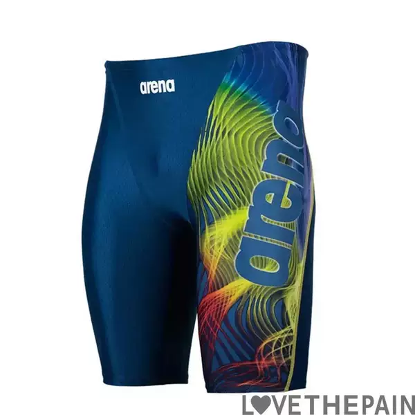 New Men's Swimming Interference Swim Trunks Professional Swimming Surfing Swim Trunks Summer Beach Lycra Quick Dry UV Protection