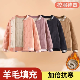 校服神器内胆冬季加厚儿童层夹棉外套男女童加厚保暖上衣柔软内穿