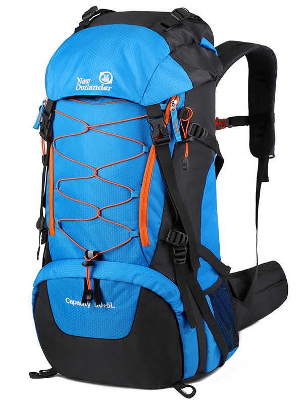 Transfronterizos nueva mochila al aire libre 60L gran capacidad de nylon viaje camping caminata mochila de montaña