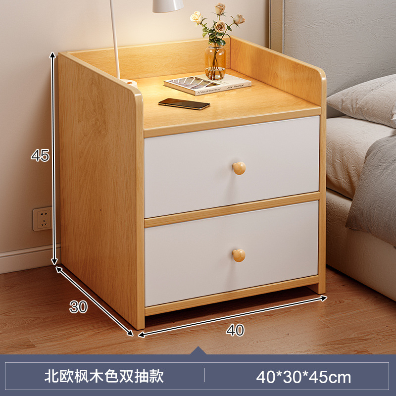 Mini meseta de cabezal de cama dormitorio doméstico 2025 estante de almacenamiento de alquiler pequeño gabinete de cabezal de cama simple