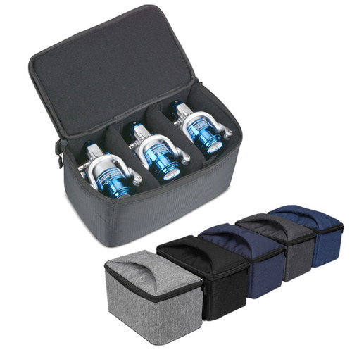 Thickened waterproof and wear-resistant fishing reel bag, spinning wheel storage bag, portable storage box, Luya bag, fishing line, water droplet wheel bag