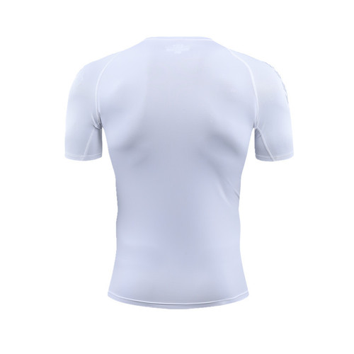 New Trend Compression Tights High-Elastic Short-Sleeve Men's Fitness Top Quick-Dry Sportswear Training Muscle Running Breathable Clothing