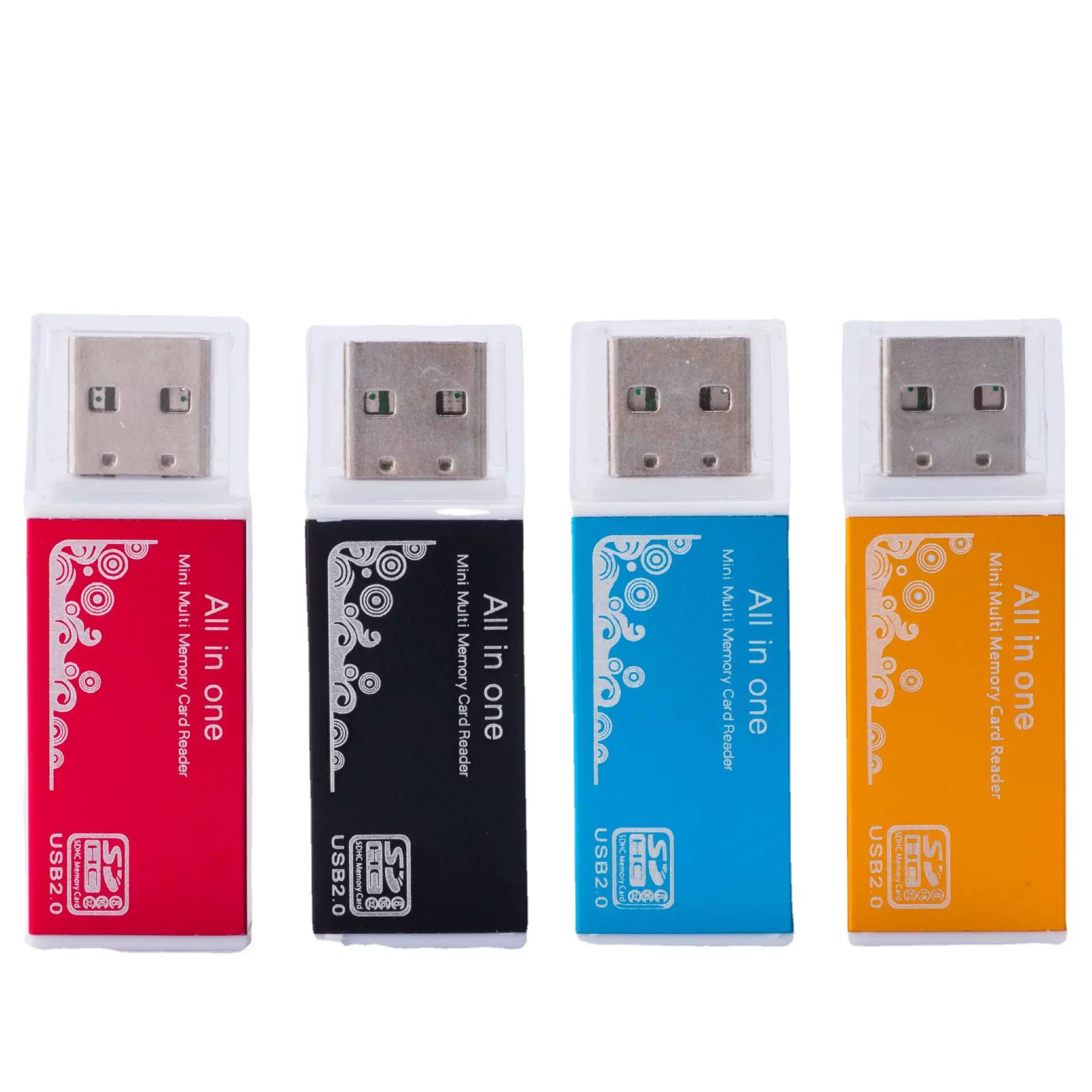 厂家批发 世友SY-638读卡器 高速USB2.0 TF+M2+MS+SD四合一读卡器