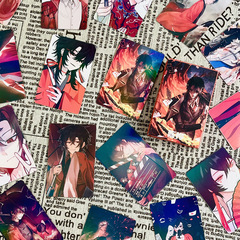 Anime "I'm Not a Drama God" Chen Lian Laser Mini Cards, 55-Piece Single-Person Peripheral Card & Film Set, 3-Inch LOMO Cards—Perfect Gift!