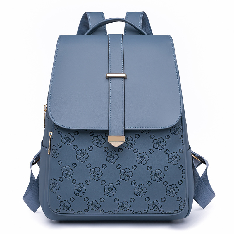 Transfronterizo 2025 nueva mochila de cuero suave para mujer casual moda salvaje mochila de viaje al aire libre de gran capacidad al por mayor