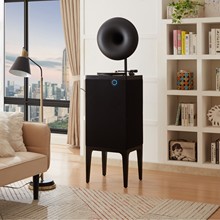 现代轻奢 留声机音响蓝牙客厅C-H2复古蓝牙音箱立体声双声道