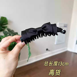 蝴蝶结抓夹在逃公主香蕉夹新款发量夹子发夹香风高级感发饰1222