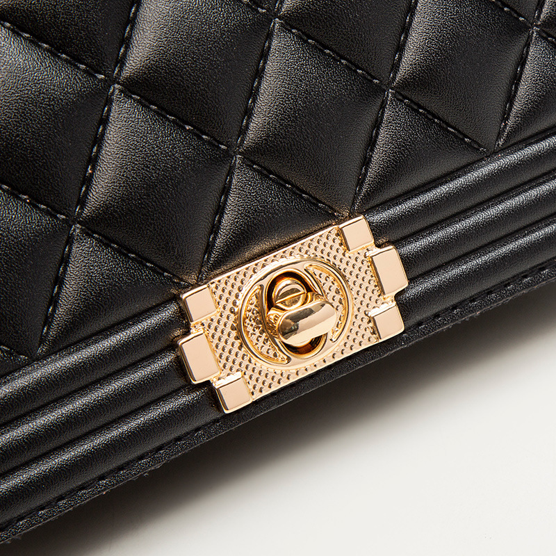 Comercio exterior de bloqueo rómbica hombro crossbody pequeño bolso cuadrado 2023 nueva moda simple bolso de mujer en stock fábrica al por mayor