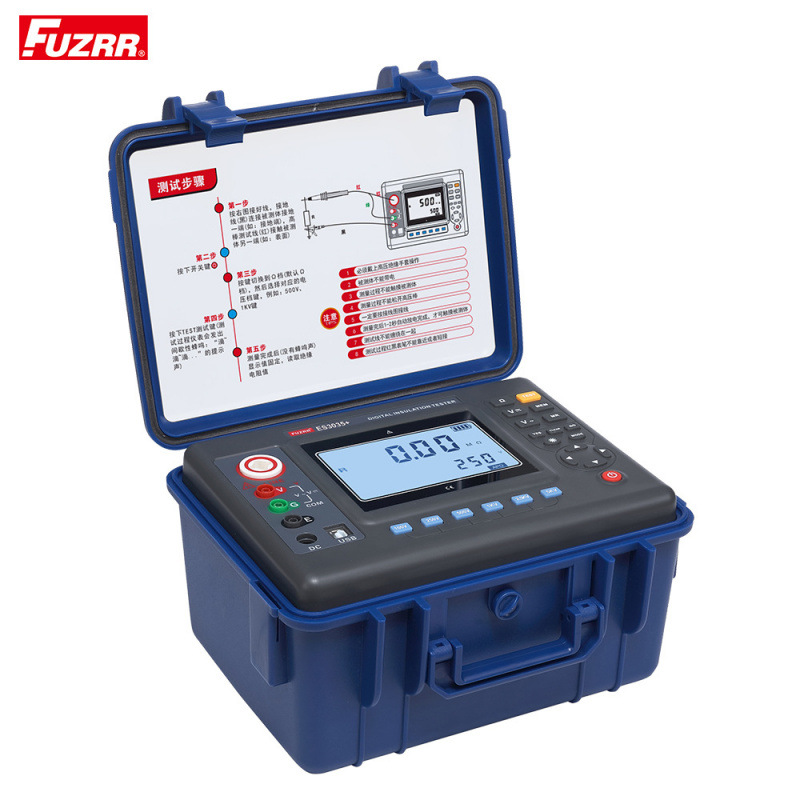 FUZRR征能ES3035+数字绝缘电阻兆欧表100/250/500/1000/2500/5kV