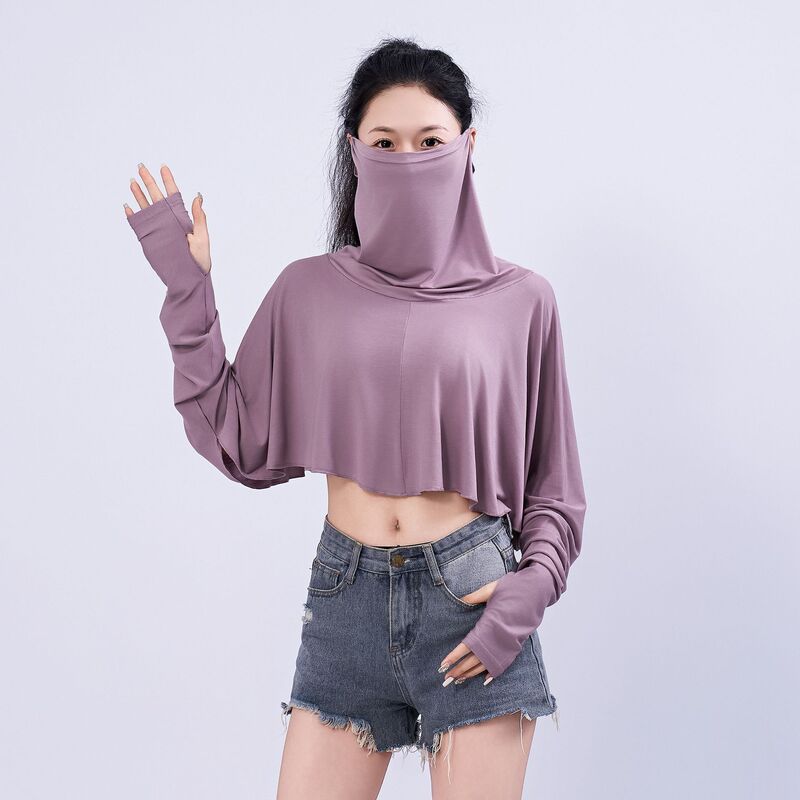 All-In-One Large Size Sun Protection Clothing Summer Bit Cotton Loose Short Cycling Clothing Cotton Breathable Casual Top All-In-One Large Size Sun Protection Clothing Summer Bit Cotton Loose Short Cycling Clothing Cotton Breathable Casual Top