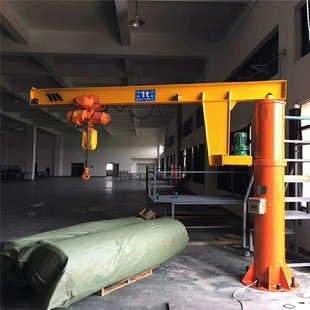 Small fixed column cantilever crane 1 ton 2 tons 3 tons cantilever crane industrial warehouse rotating remote control cantilever crane