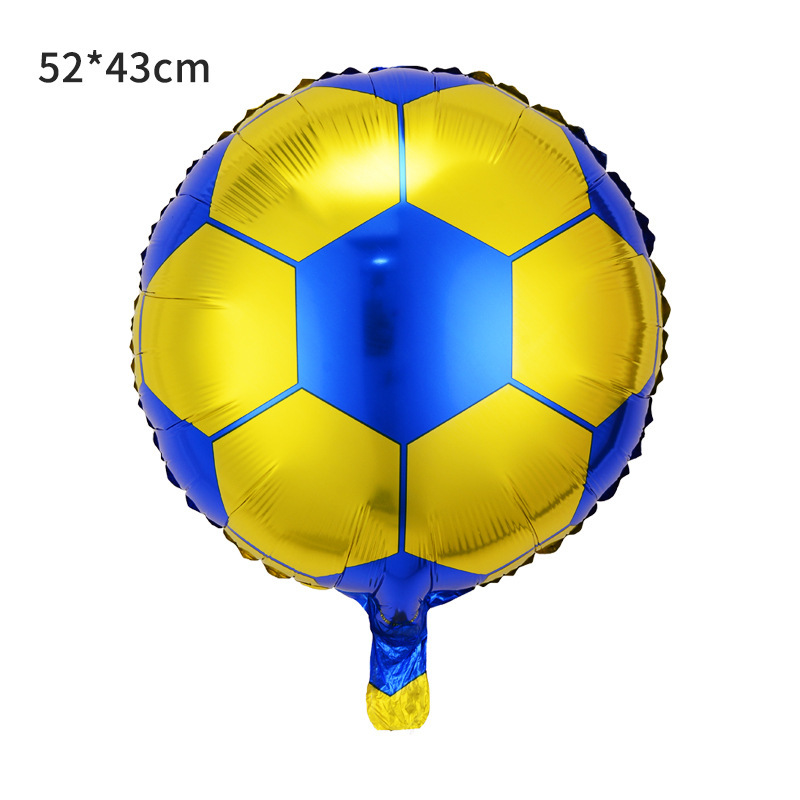 Globos de fútbol americano de 18 pulgadas, rugby, baloncesto, guantes de béisbol, decoraciones de globos de aluminio con temática deportiva de golf. image 23