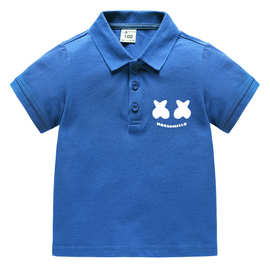 儿童翻领校服童装夏男孩女童新款韩版POLO衫半袖棉质宝宝T恤