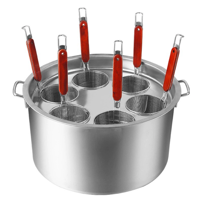 Костюм для порошковой изюминки из нержавеющей стали Коммерческое ситечко для приготовления лапши Штамповка Ложка для фильтра Малатанг Guandong Кулинарная ложка