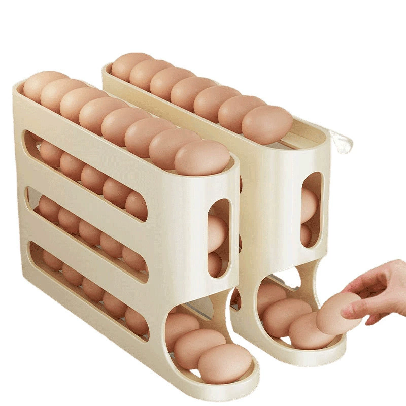 Household refrigerator storage box egg box iced food storage kitchen drawer egg storage box automatic refill