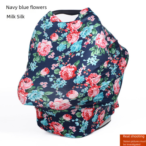 Amazon Hot-selling European and American Style Baby Nursing Cover Blanket Swaddle Car Seat Cover Multi-functional Cotton Maternity Breastfeeding Clothing