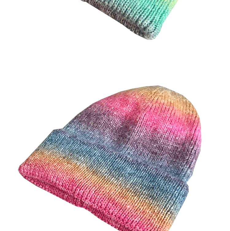 Casual, Daily Occasion Acrylic Material Women's Vintage Style Stripe Eaveless Wool Cap