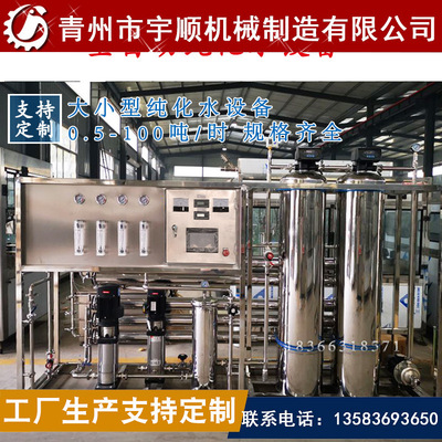 纯化水设备GMP纯化水制水机0.5吨1吨大小型商用纯水净化设备|ms