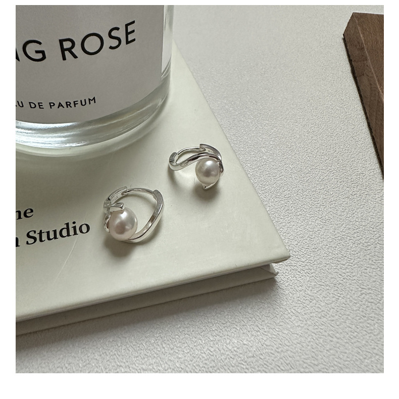 Women's Gender 1 Pair Retro Geometric Imitation Pearl Sterling Silver Earrings