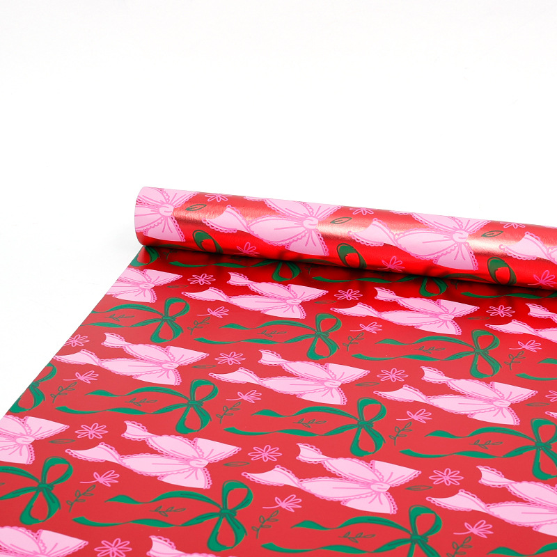 Transfronterizos para Amazon nuevo papel de aluminio de gran tamaño de papel de embalaje de regalo de cartas de copo de nieve de Navidad