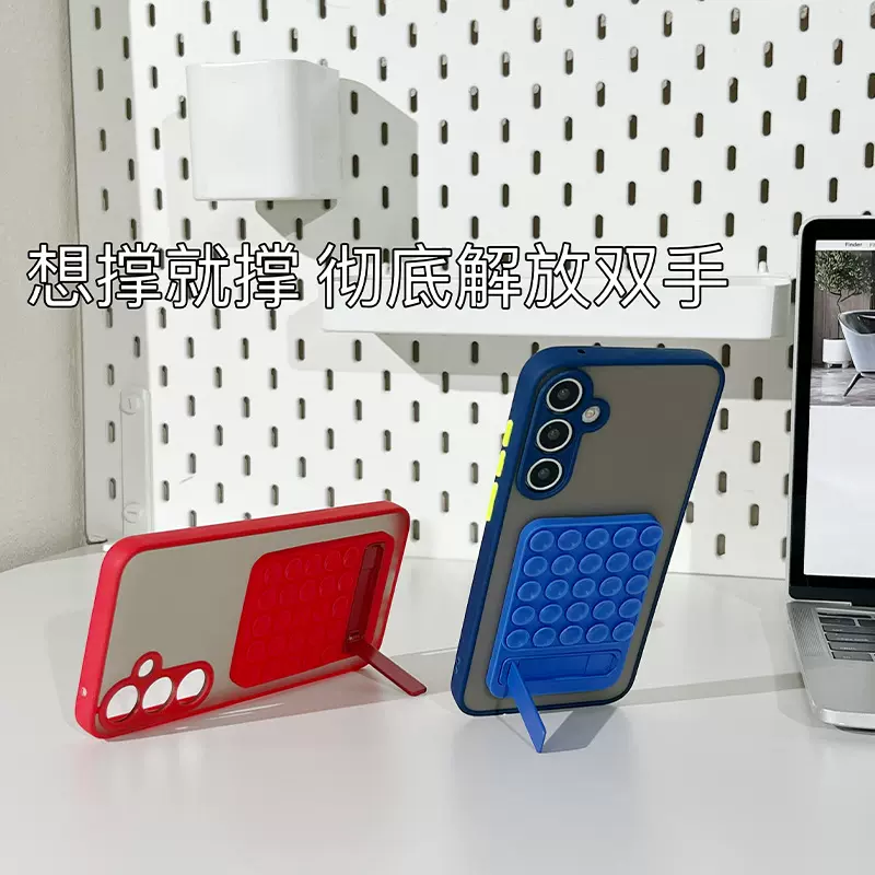 新款硅胶吸盘式自拍强力背胶手机支架坚固稳定便携手机自粘支架