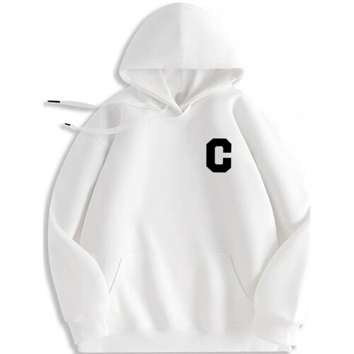 Couple men and women's same hooded hooded round neck loose pullover Korean heavy 320G hoodie top outer men's wear
