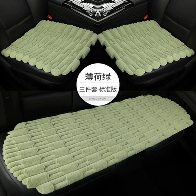 Wool pad: the rear seats - mint-green-three-piece-set