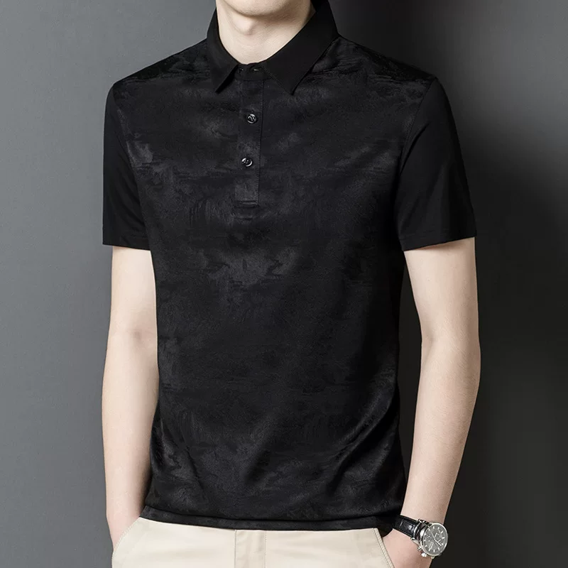 Модная хлопковая short sleeve T-shirt, летнее polo