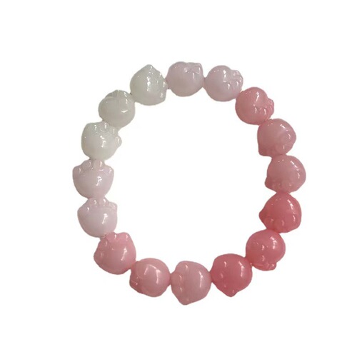 Red Book Style Gradient Color Cat Paw Bracelet for Students to Hold and Play, Finger Ring Soft Couple Bracelet Wholesale