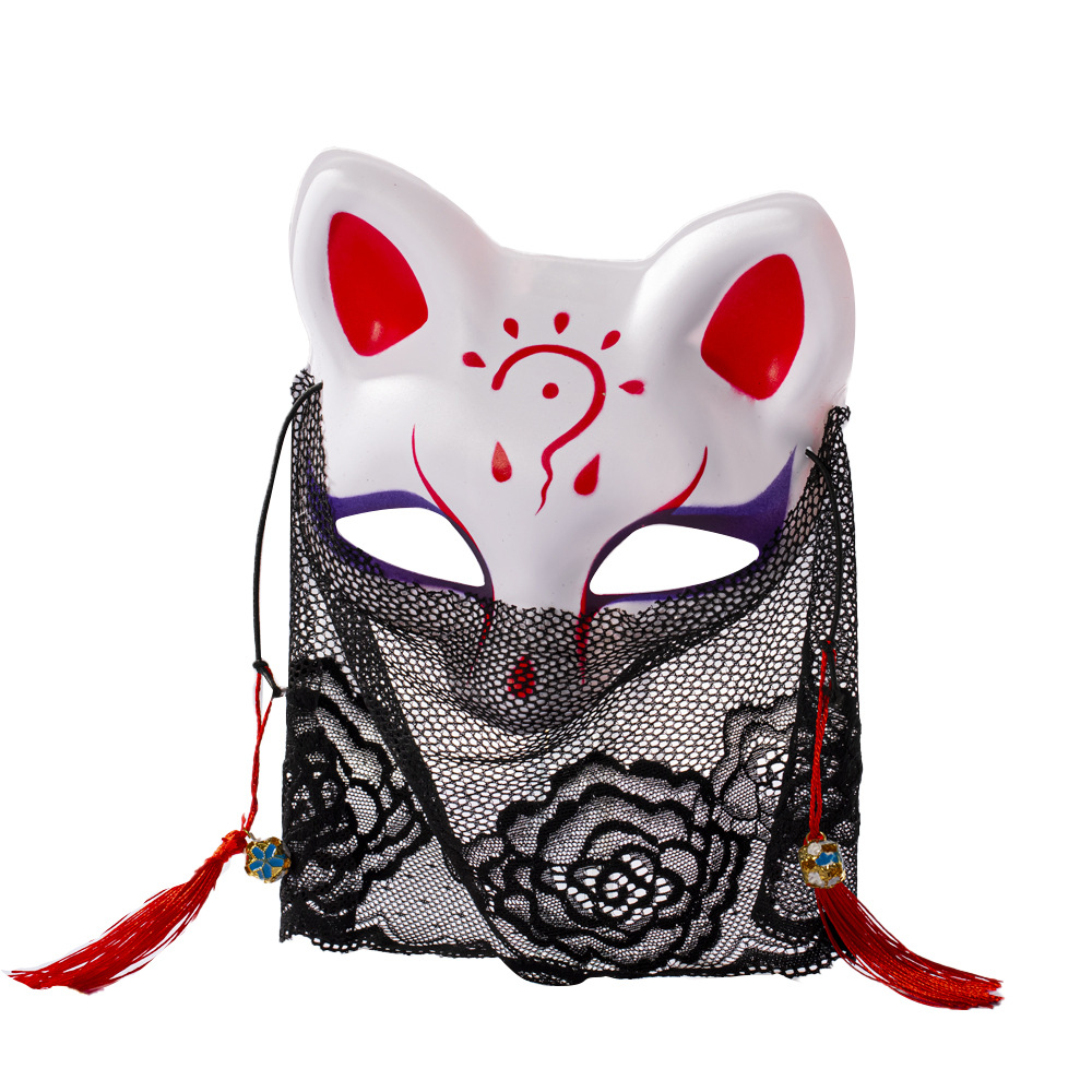 nuevo lindo encaje cara de gato pequeño zorro COS máscara antiguo fiesta de Navidad máscara de ancla en línea