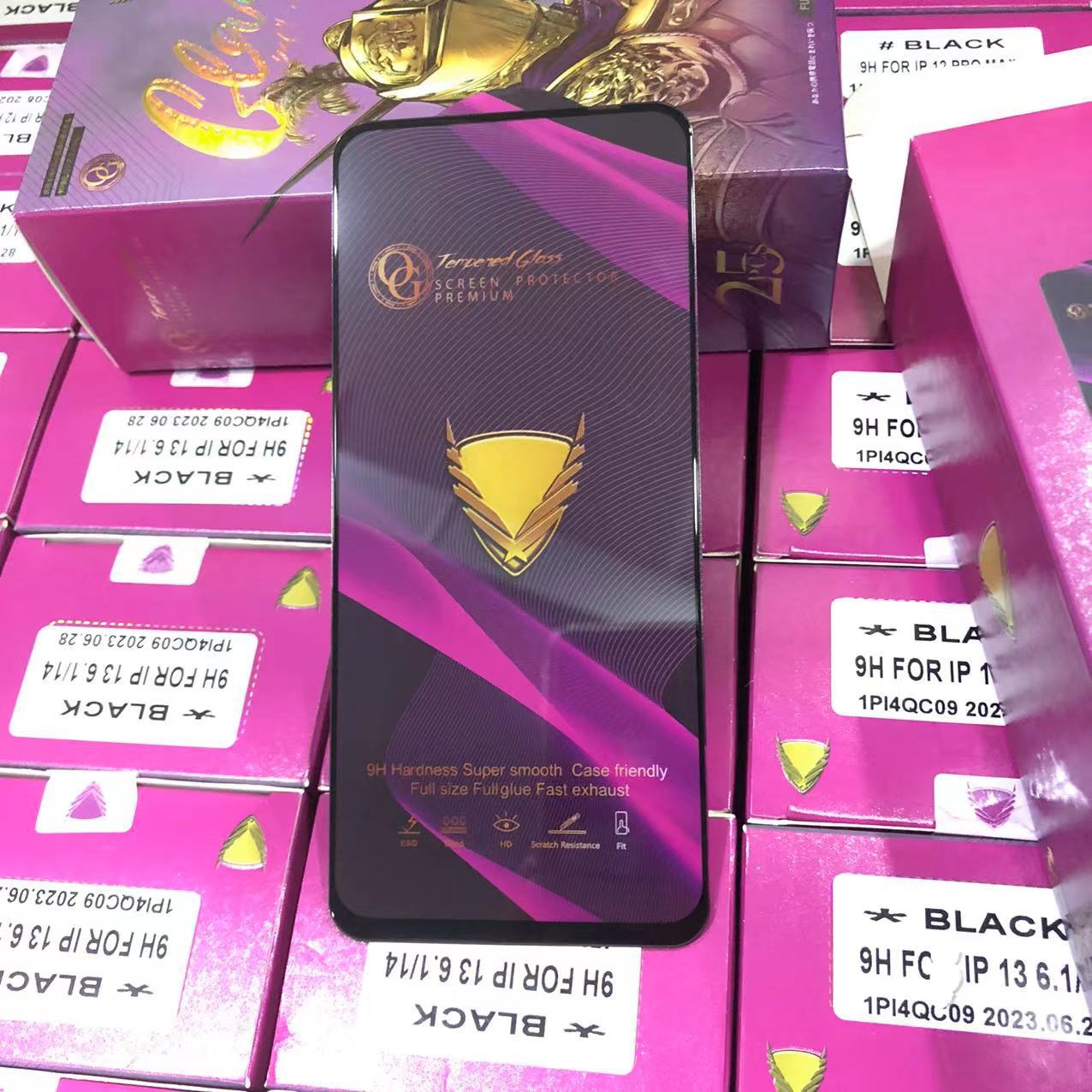 For SAMJ4plus/J6plus Mobile Phone Tempered Film OG Large Arc ESD Tempered Film J7prime Mobile Phone Film