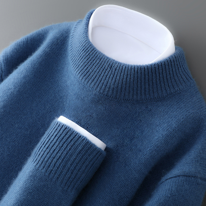 Haze blue [half turtleneck]