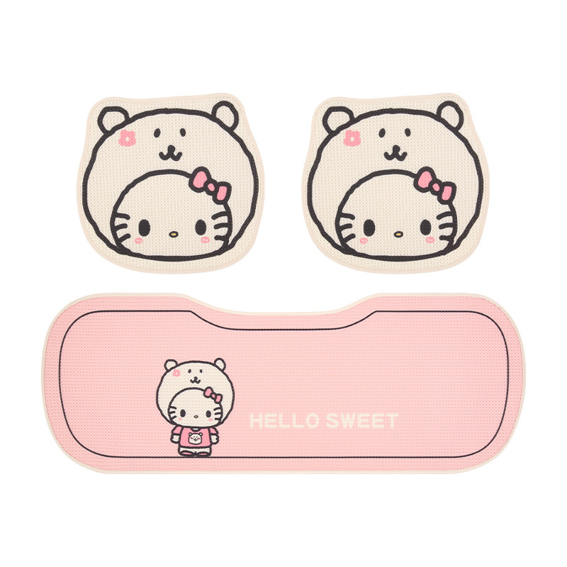带帽小猫可爱卡通女汽车坐垫 适用于长安糯玉米CS35PLUS CS55PLUS|undefined