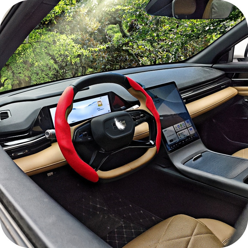 Cross-Border Car Steering Wheel Cover Spring and Summer Popular Sports Modified Anti-Slip Sweat-Absorbent Wear-Resistant Four-Season Universal Handle Cover