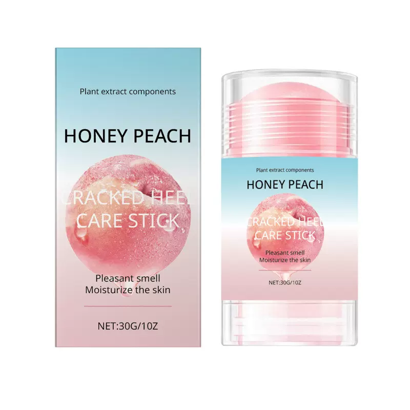 跨境无标足部保湿护理棒 蜜桃味水润滋养呵护双足肌肤桉树滋润棒