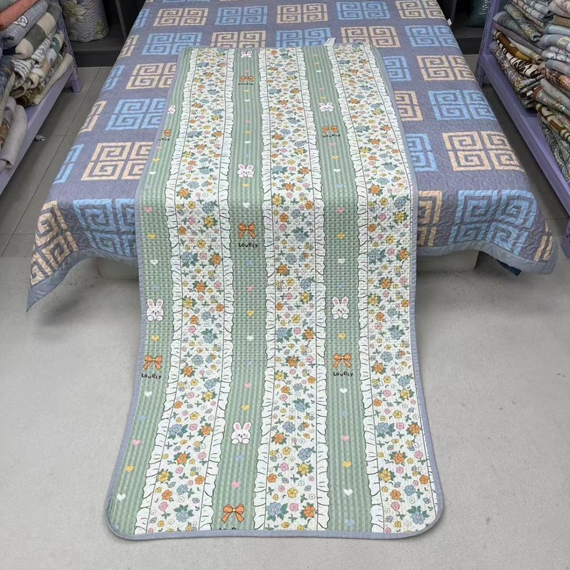 メーカー卸売 90*220cm 学生寮用ベッドカバー 四季通用 三点セット 両面使用可能 滑り止め綿入りマット|undefined