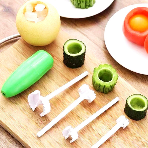 Cross-border vegetable corer, fruit corer, corer, seed remover, corer and hole digger, household kitchen gadgets wholesale