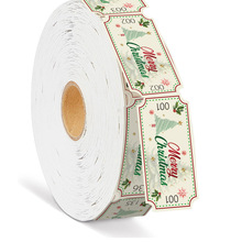 跨境热销现货Raffle Ticket游园会狂欢节门票入场券圣诞节抽奖券